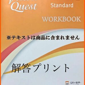 新課程 ビジョンクエスト Standard ワークブック 全問解答プリント