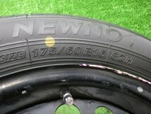 ★ バリ山!! トヨタ純正 ラクティス NCP120 16インチ スチール 5.5J PCD100 5穴 BS NEWNO 175/60R16 2023年 1本 ④ [ZNo:05036494]_画像3