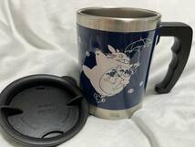 美品 となりのトトロ thermo mug サーモマグ ネイビー 青 マグカップ ジブリ totoro ネコバス 宮崎駿_画像1