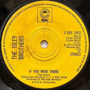 【試聴 7inch】The Isley Brothers / If You Were There 7インチ 45 muro koco フリーソウル 山下達郎 シュガーベイブ Doobie Brothers