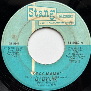 【試聴 7inch】Moments / Sexy Mama 7インチ 45 muro koco フリーソウル The Firm Dr. Dre Lord Finesse Pizzicato Five J Dilla