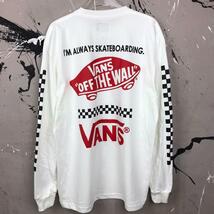 即決　新品　送料無料　バンズ　VANS　長袖　ロンＴ　ストリート系　Lサイズ　白　スケボー　スケードボード　ボード　スノボー　スキー_画像5