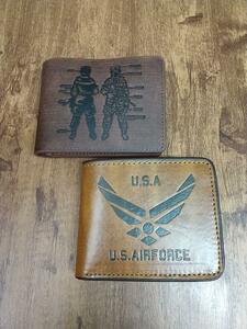 即決　新品　送料無料　２個セット　財布　ミリタリー　ARMY　USA　エアーフォース　空軍　陸軍　迷彩　アーミー　タクティカル　軍　兵士