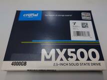 Crucial MX500 4TB 3D NAND SATA 2.5インチ 内蔵型SSD CT4000MX500SSD1　未開封新品_画像1