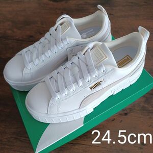 PUMA/プーマ MAYZE メイズ レザー レディース 厚底 381983　24.5cm