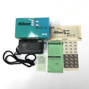 【it1rxrjvkjc0】Nikon ニコン AF600QD クォーツデート フィルムカメラ Lens 28㎜ 1:3.5 Macro パノラマ 動作未確認