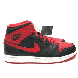 【230355】未使用 NIKE ナイキ AIR JORDAN 1 エアジョーダン1 MID Bred Toe 28.0cm DQ8426-060の画像5