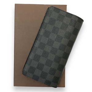 【230250】LOUIS VUITTON ルイヴィトン 長財布 ダミエグラフィット ポルトフォイユ ブラザ N62665/SP3088