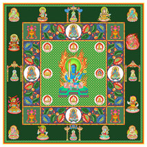 曼荼羅　チベット仏教　仏画　A4サイズ：297×210mm 不動明王_画像1