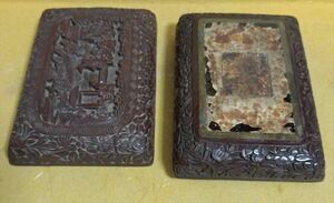 唐物 銘 堆朱 香盒 香合 置物 唐物 中国古玩・香道具・文房具・仏教美術
