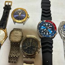 ジャンク扱い 電池切れ 腕時計・時計 8本SEIKO・WIRED swatch ROYAL KING AUREOLE Roberta di Cameroon まとめ売りなど_画像3