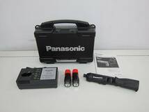 中古品 Panasonic パナソニック 充電 スティックインパクトドライバー EZ7521LA2S-B 充電器 バッテリー2個 ケース付_画像1