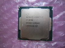 212★CPU Intel Core i7　8700 3.20GHZ SR3QS動作品_画像1