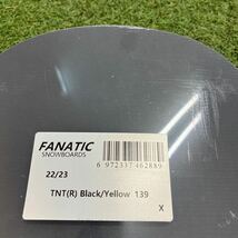 新品　未使用　スノーボード ボード FNTC TNT R エフエヌティーシー BLACK YELLOW 139cm 22-23モデル　グラトリ_画像7
