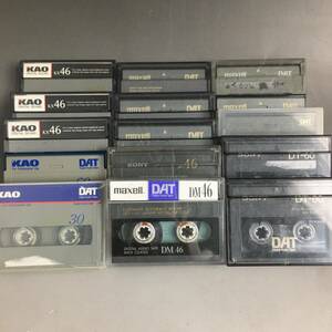 MI7/12　DATテープ まとめて15本 カセットテープ 使用済み 46分 60分 90分 150分 SONY KAO maxell TDK ②