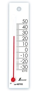 ゆうパケ可 シンワ 温度計 プチサーモ スクエア たて 12cm ホワイト 48705 サイズ120x28x7mm 。
