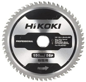 ゆうパケ可 (HiKOKI) 樹脂用チップソー 0037-7220 外径150mm 刃数56P CD3605DB・CD3605DFA用 00377220 ハイコーキ 日立