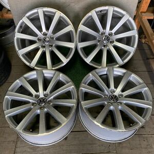 フォルクスワーゲン純正ホイール 19インチ 19×9J OFF;+33 PCD;112-5H ハブ径;約55mm 傷あり、ガリ傷あり、錆びあり 4本 