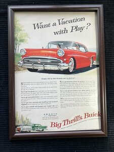 ☆ 1950年代 Big Thrills Buick ヴィンテージ オリジナル広告 #1 ☆