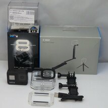 1円【美品】 GoPro HERO8 Black ブラック 純正バッテリー+充電器 撮影パーツセット 動作確認済/CHDHX-801-FW/41_画像1