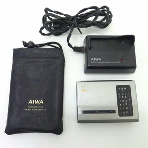 1円【ジャンク】AIWA アイワ/ステレオポータブルラジオ/HS-JL50/88