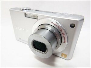 美品 Panasonic/パナソニック◆LUMIX/DMC-FX37◆コンパクトデジタルカメラ 光学5倍ズーム 自動逆光補正 シルバー