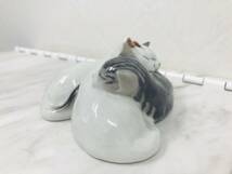 G1/5① ROYALCOPENHAGEN ロイヤルコペンハーゲン 猫 ねこ 小物 陶器 置物 飾り オブジェ_画像4