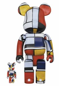 ★☆新品＊未開封＊ベアブリック ☆ BE@RBRICK Piet Mondrian 100％ & 400％☆モンドリアン ☆メディコムトイ ☆★