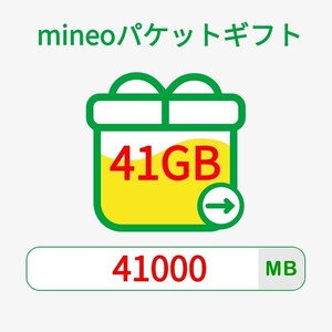 mineoパケットギフト 41GB(41000MB)