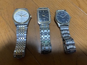 【ジャンク】腕時計 ALBA/CYGNUS/SCRIPT　３個セット【１円～】