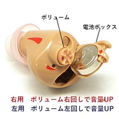 ◆ニコンエシロール小型耳穴補聴器◆NEF02右耳用◆バッテリー2640円分付◆