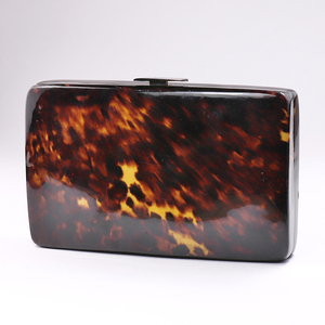 [.] tortoise shell ( tortoise shell ) clutch bag 18.5×11.5×4cm cocktail party AC426