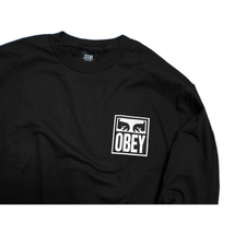 【新品本物 USA購入】OBEY オベイ■ EYES ICON 2 LS TEE ■ ブラック / M ■定番デザイン ヘビーウェイトTシャツ フロント バックプリント_画像4