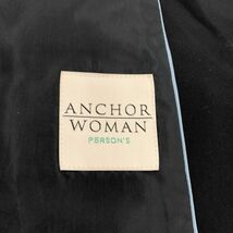 【訳アリ】 ANCHOR アンカー ジャケット ノーカラー ボタン 長袖 きれいめ レディース ブラック 11 901-5011 送料無料 古着_画像5