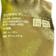 【訳アリ】 UNIQLO ユニクロ トップス シャツ ブラウス 長袖 レディース ネイビー f-15 送料無料 古着_画像10