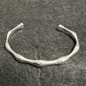  silver 925 bangle bamboo bracele lady's men's simple silver bangle silvermeki deer n jewelry 