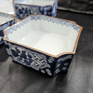 【未使用】重箱 陶器 三段重 花柄 和食器 食器 コレクションの画像7