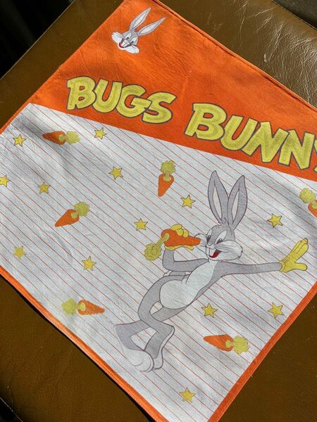 ヴィンテージ　Bugs Bunny　バッグスバニー　大判ハンカチ