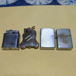 アンティーク オイルライター４本セット ロンソン ZIPPO プリンスなど 動作未確認