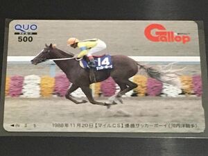 Gallop クオカード　サッカーボーイ　マイルチャンピオンシップ　ギャロップ　競馬　JRA 