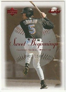 新庄剛志 ルーキーカード 2001 UPPER DECK SWEET SPOT UPDATE SWEET BEGINNINGS RC ROOKIE #/1500