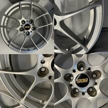 BBS　bbs　RF501　 ホイール 4本セット 中古 17インチ7J+48 5穴 PCD114.3 フォレスター エスティマ　ヴェゼル　CX-5 等に！_画像3