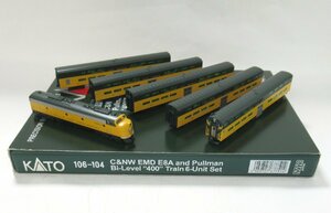 KATO 106-104 C&NW EMD E8A and Pullman Bi-Level400 Train 6-Unit Set【A'】pxn010407