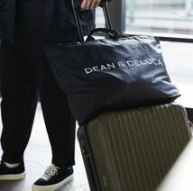 【新品未使用】DEAN&DELUCA トート パッカブルトート エコバッグ ショッピング　旅行 黒色　超大容量ブラック_画像5