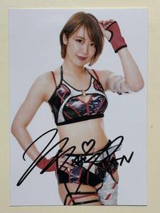 女子プロレス スターダム　桜井まい　直筆サイン入り生写真(ブロマイド) VIP席特典　非売品　STARDOM 