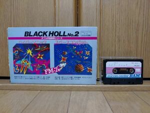 【箱有・動作品・テープ】BLACK HOLL No. 2　ブラックホール２ 富士通FM-7のゲームソフト　FUJITSU