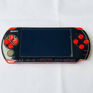 【希少カラー】美品 SONY ソニー プレイステーション ポータブル 本体のみ PSP-3000 PSP3000 ブラック レッド 中古 動作確認済み 現状品