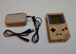 【動作確認済】初代 ゲームボーイ 本体DMG-01＆充電式アダプタDMG-03 GAME BOY Nintendo 任天堂
