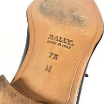 美品【バリー】本物 BALLY 靴 25.5cm ストレートチップ ビジネスシューズ 内羽根式 本革 レザー 男性用 メンズ イタリア製 7 1/2 M_画像10