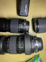 現状品 中古 NIKON ニコン FE ブラックボディ黒 + NIKKOR 43-86mm 200mm 300mm F3.5 一眼レフカメラ フィルムカメラ ジャンク_画像9